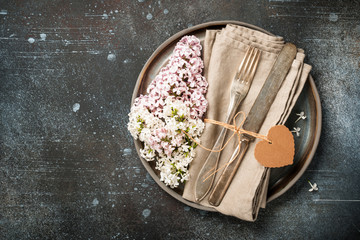 Poster - Spring table place setting