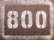 the numbers on the asphalt 800