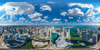 Downtown Miami 360 aerial panorama