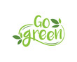 © Brandmix - Modern Go Green Environment Label Logo Illustration In Isolated White Background
