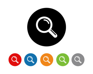 Poster - search icon flat symbol vector
