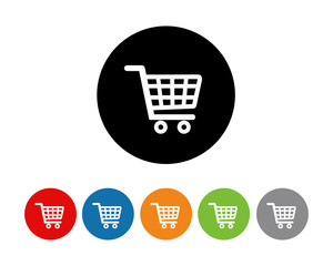 Poster - Shopping cart icon symbol vector