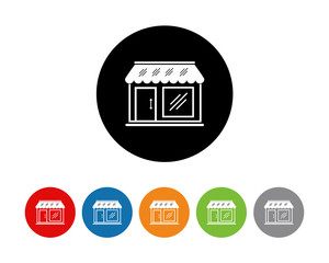 Poster - Store icon symbol vector