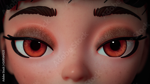 Closed Eyes Cartoon Characters