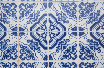 Naklejka na meble Portugese decorative tiles in the old house 