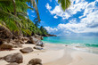 Perfect untouched tropical beach Seychelles