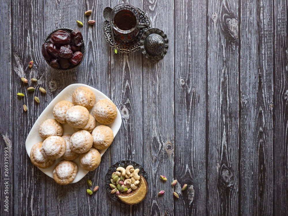 Eid and Ramadan Dates Sweets - Arabian cuisine. Stock Photo | Adobe Stock