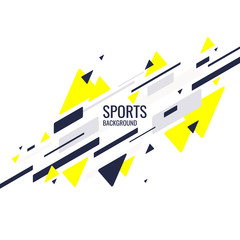 Poster - Modern colored poster for sports. Vector graphics