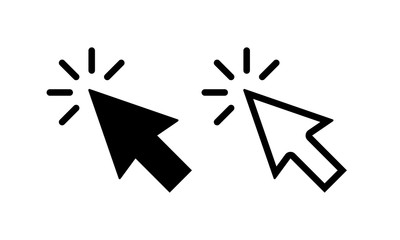 Poster - Cursor click icon symbol vector