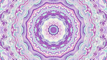 Poster - Transforming ornamental vintage mosaic art circle in Art Nouvoe style. Seamless loop footage.