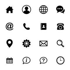 Poster - web icon set. set of web icon symbol vector