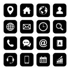 Poster - web icon set. set of web icon symbol vector