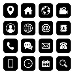 Poster - Web icon set. Set of web icon symbol vector