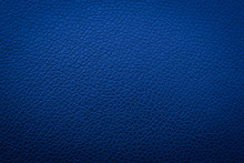 Blue Leather Texture For Background, Abstract Of Sofa