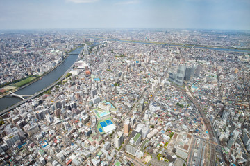 Sticker - Tokyo Aerial View in Japan