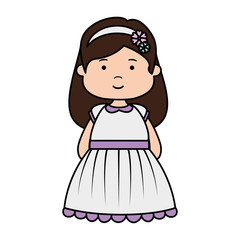 Sticker - little girl first communion character