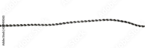 Cuadros en Lienzo Steel, metal hawser, cord isolated on white background