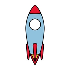 Sticker - launching rocket start