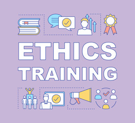 Wall Mural - Ethics training word concepts banner
