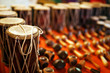 Shop of musical instruments on the Arambol beach. GOA,INDIA