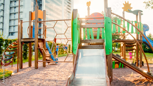 big wooden playground
