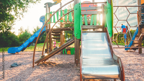 big wooden playground