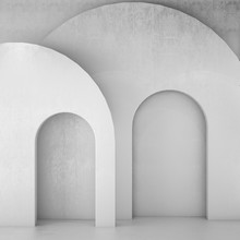 Interior Design For Abstact Background Comcept / 3d Illustration,3d Rendering