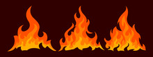 Bonfire Icon Set. Design Element