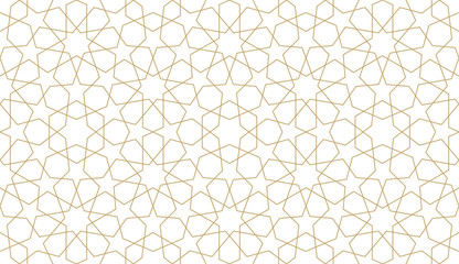 seamless pattern in authentic arabian illustration style