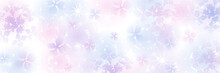 Silhouette Of Hydrangea Flower Gradation Background - Banner Ratio