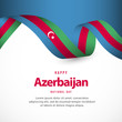 Azerbaijan independence day vector template. Design illustration for banner, advertising, greeting cards or print.
