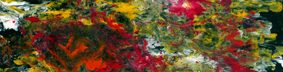 Wall Mural - banner abstract art. creative hand painted background, wallpaper, texture.