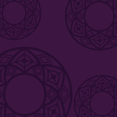 Canvas Print - background purple mandala