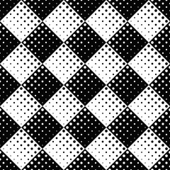 Poster - Geometrical monochrome abstract dot pattern background design
