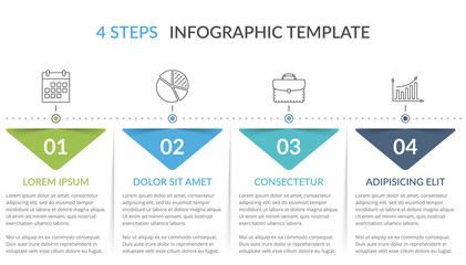 Infographic Template with 4 Steps