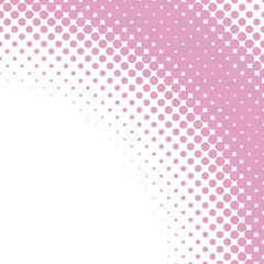 Poster - Retro halftone circle pattern background - vector graphic