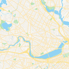  Empty vector map of Cambridge, Massachusetts, USA
