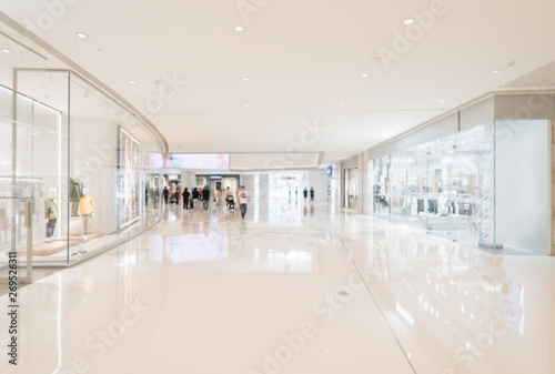 Fotografía Abstract blur and defocused shopping mall in department store interior for backg