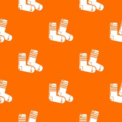 Wall Mural - Socks pattern vector orange for any web design best