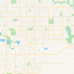 empty vector map of longmont, colorado, usa