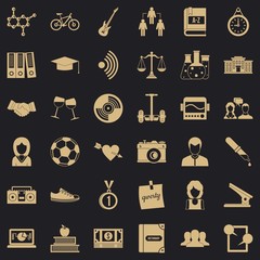 Poster - Education icons set. Simple style of 36 education vector icons for web for any design