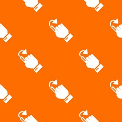 Poster - Cursor turn pattern vector orange for any web design best