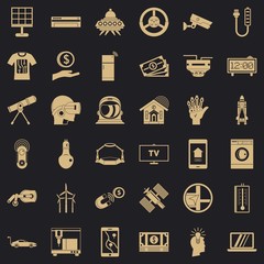 Poster - Hi tech icons set. Simple style of 36 hi tech vector icons for web for any design