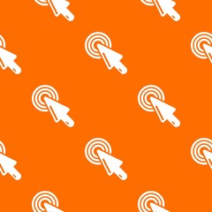 Wall Mural - Cursor mouse pattern vector orange for any web design best