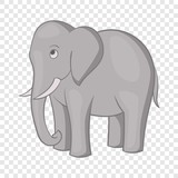 Fototapeta Dinusie - Elephant icon. Cartoon illustration of elephant vector icon for web