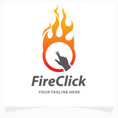 Poster - Fire Click Logo Design Template