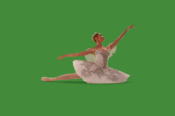 Ballet on green screen