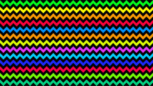 Rainbow Serrated Striped Colorful For Background, Art Line Shape Zig Zag Doodle Color, Wallpaper Stroke Line Parallel Wave Triangle Rainbow Color, Tracery Chevron Colorful Triangle Striped Full Frame