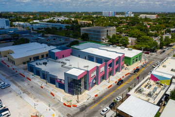 Aerial image of Wynwood Miami FL USA