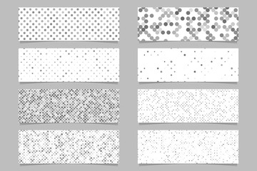 Poster - Circle pattern banner background set - modern vector templates